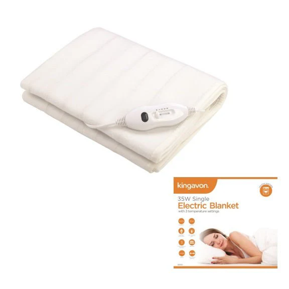 Kingavon Single Electric Under Blanket - White