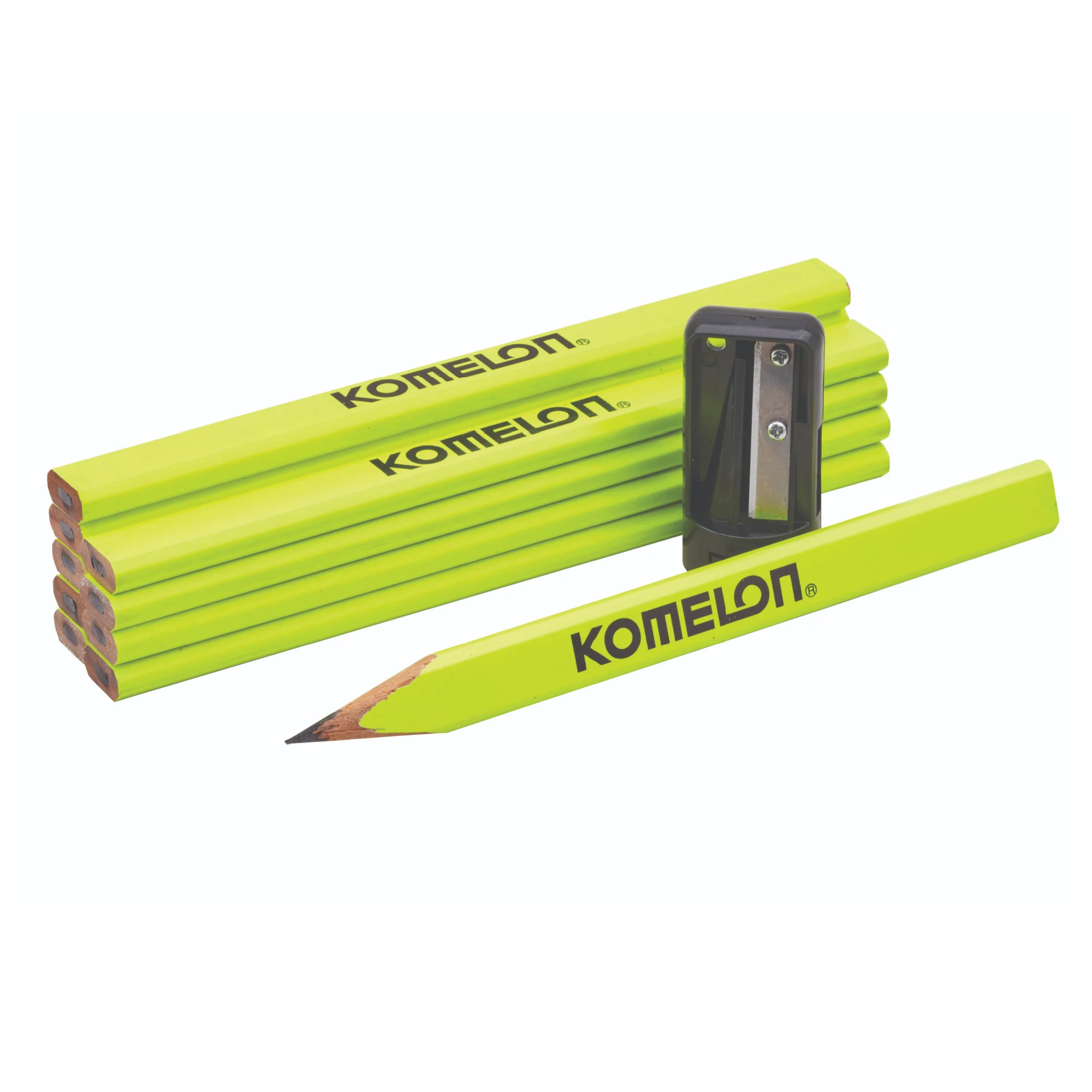 Komelon Carpenters Pencils & Sharpener Set