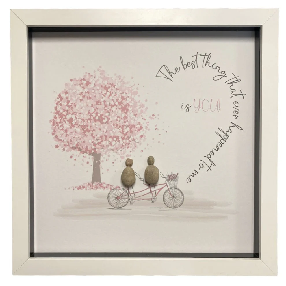 Large Pebble Art The Best Thing that ever Happened - White