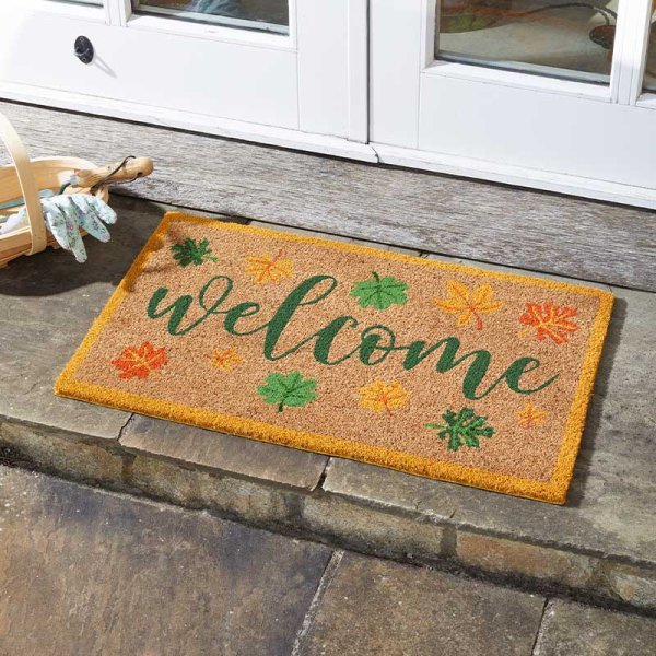 Leafy Welcome Decoir Mat 40x60cm