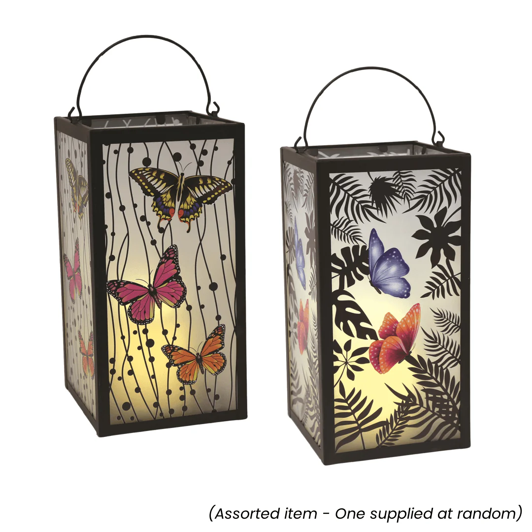 LED Butterfly Lantern 28cm