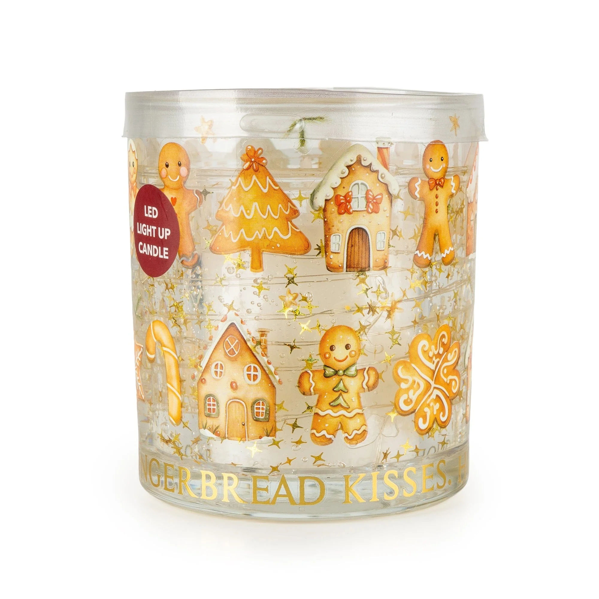 LED Candle – Gingerbread Kisses