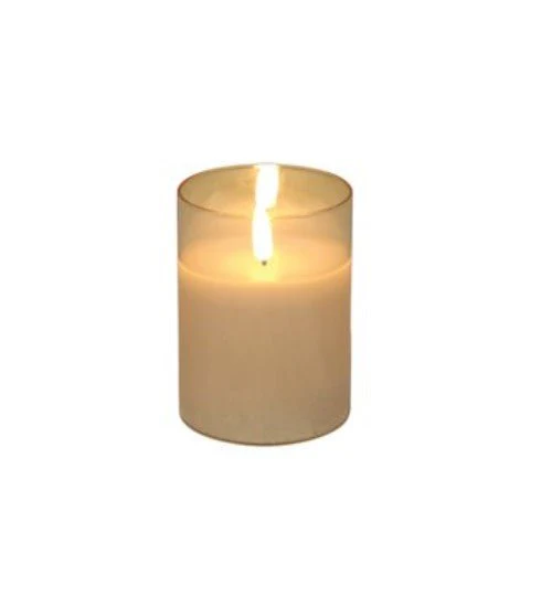 LED Gold Candle 7.5 x10cm - Image 2