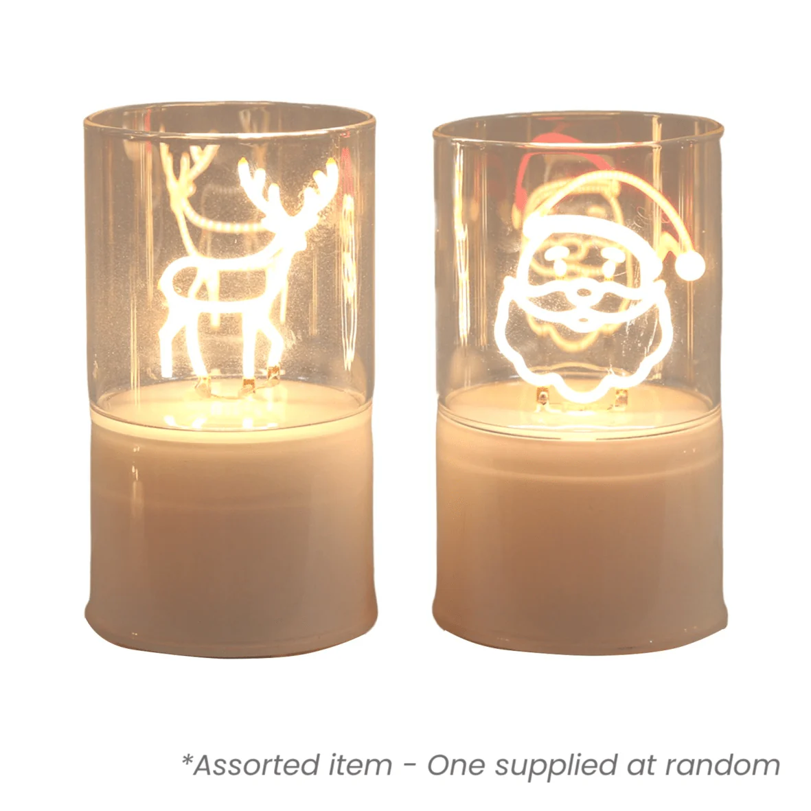 LED Reindeer / Santa Decoration 12cm - One Supplied*