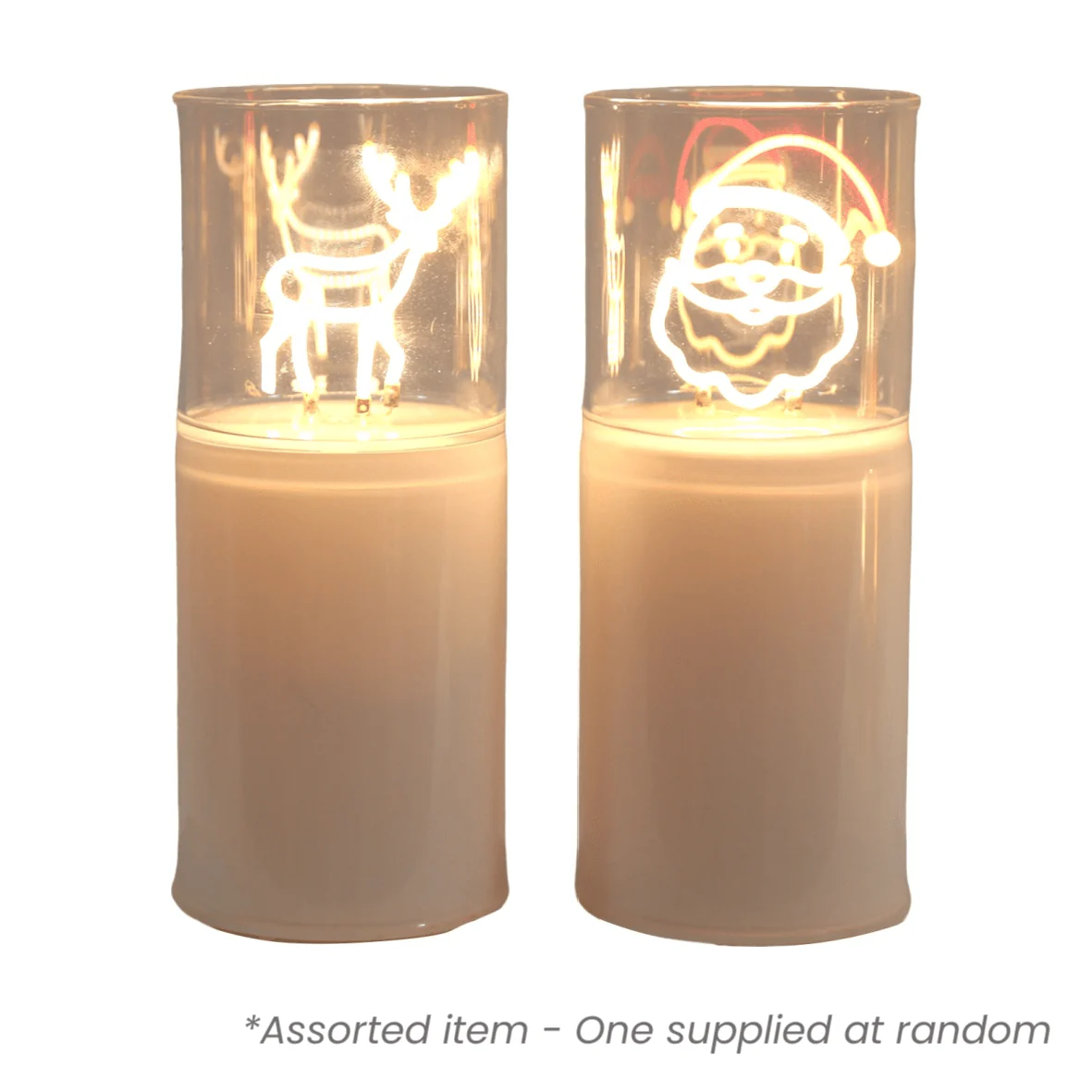 LED Reindeer / Santa Decoration 17cm - One Supplied*