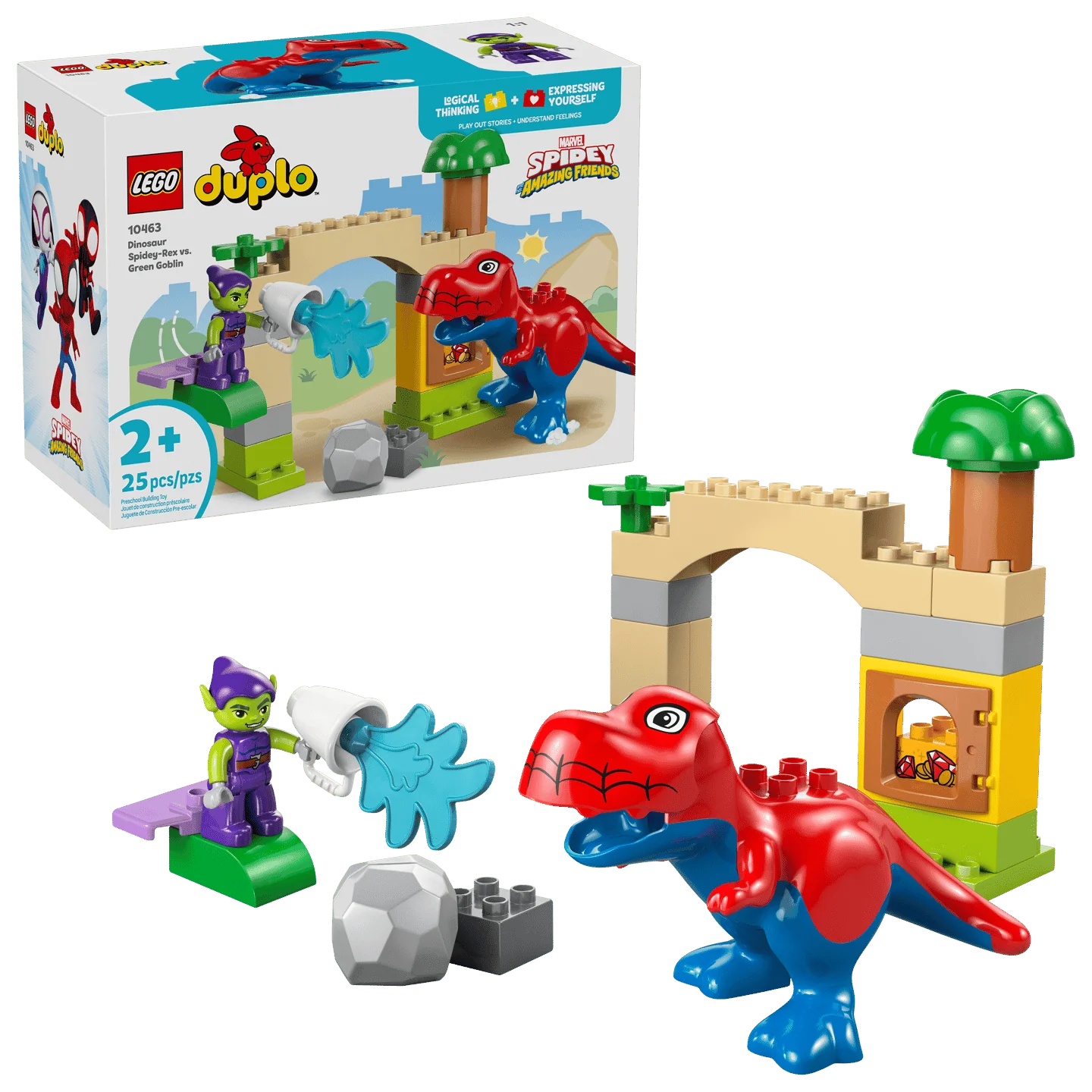 Lego 10463 Duplo Dinosaur Spidey-Rex vs. Green Goblin