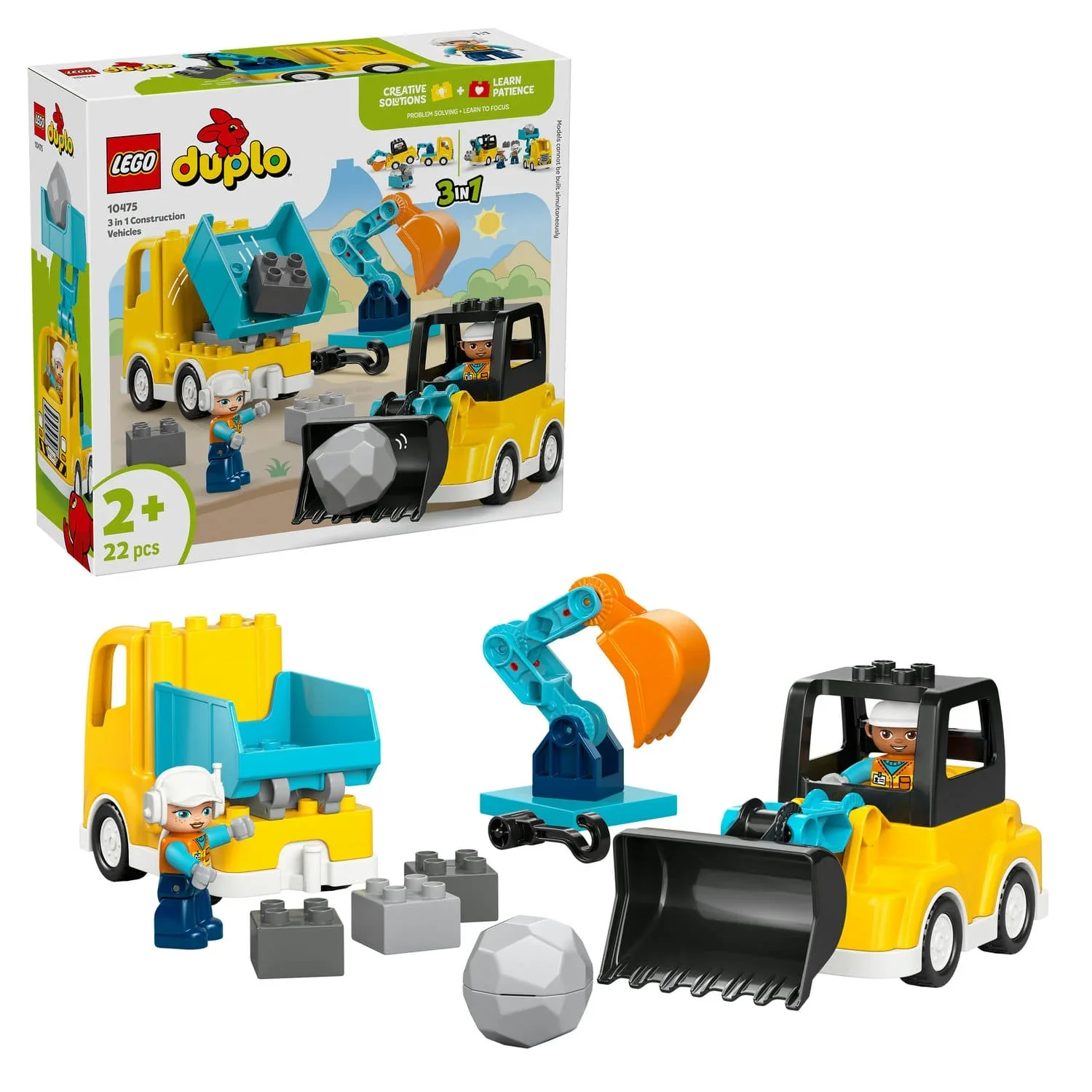 Lego 10475 Duplo 3 In 1 Construction Vehicles - Image 2
