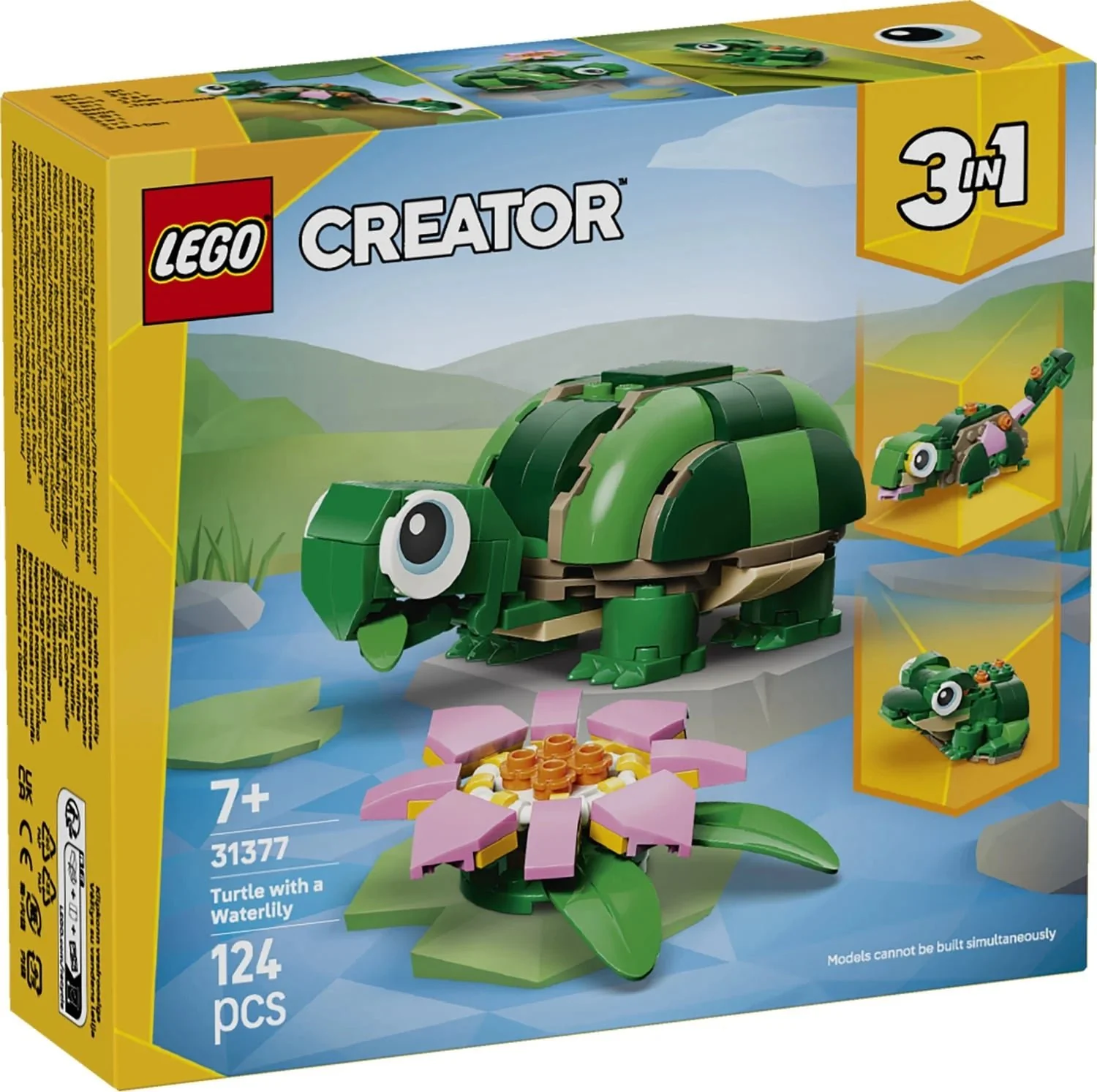 Lego 31377 Creator Turtle With A Water Lily Flower