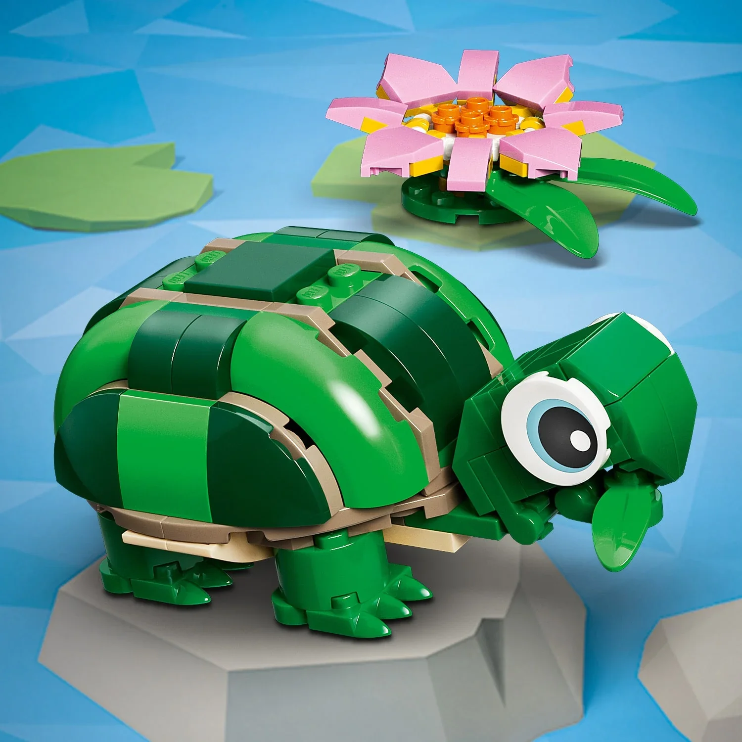 Lego 31377 Creator Turtle With A Water Lily Flower - Image 2