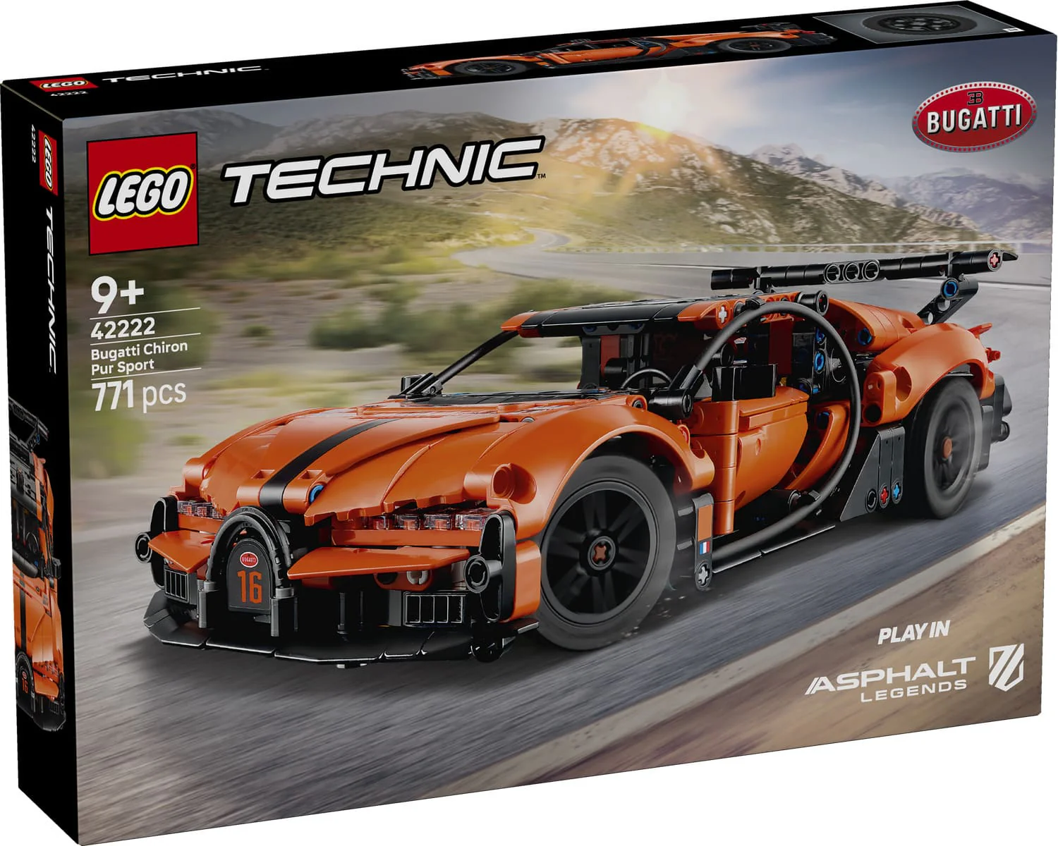 Lego 42222 Technic Bugatti Chiron Pur Sport Hyper Car