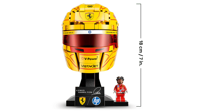 Lego 43022 Scuderia Ferrari HP Lewis Hamilton Helmet - Image 4