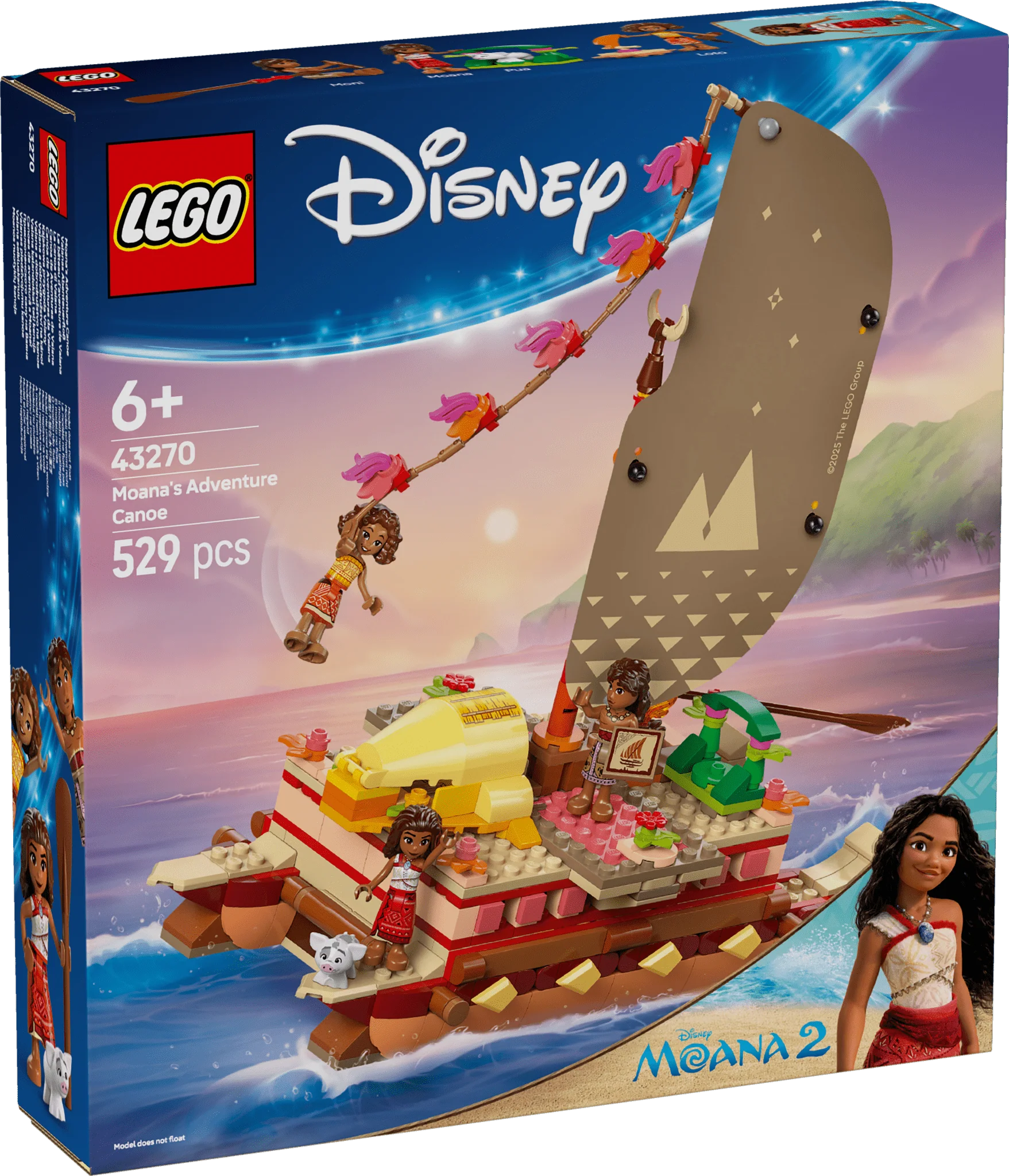 Lego 43270 Moana's Adventure Canoe