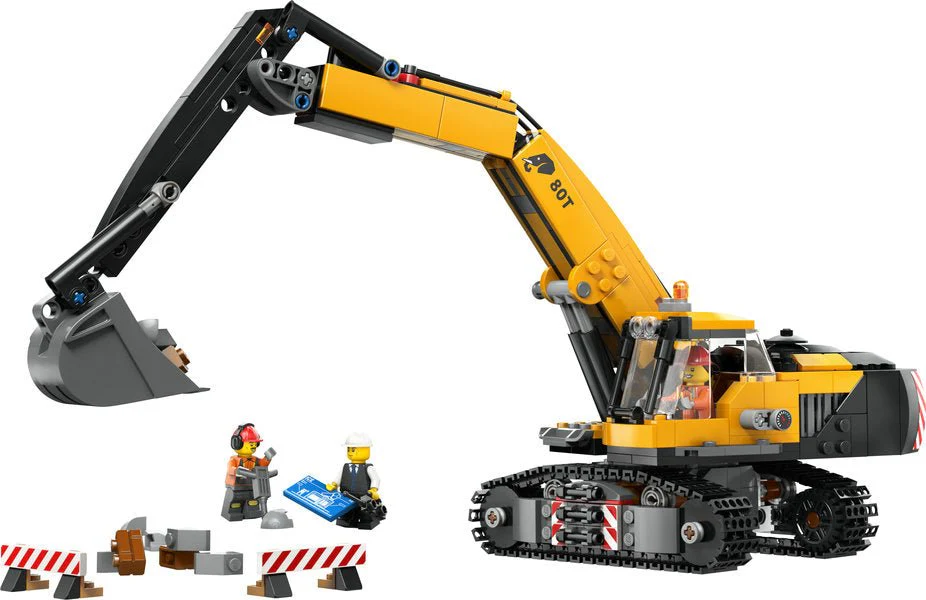 Lego 60420 City Yellow Construction Excavator - Image 2