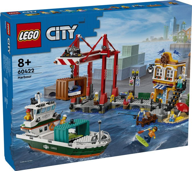 Lego 60422 City Seaside Harbour With Cargo Ship