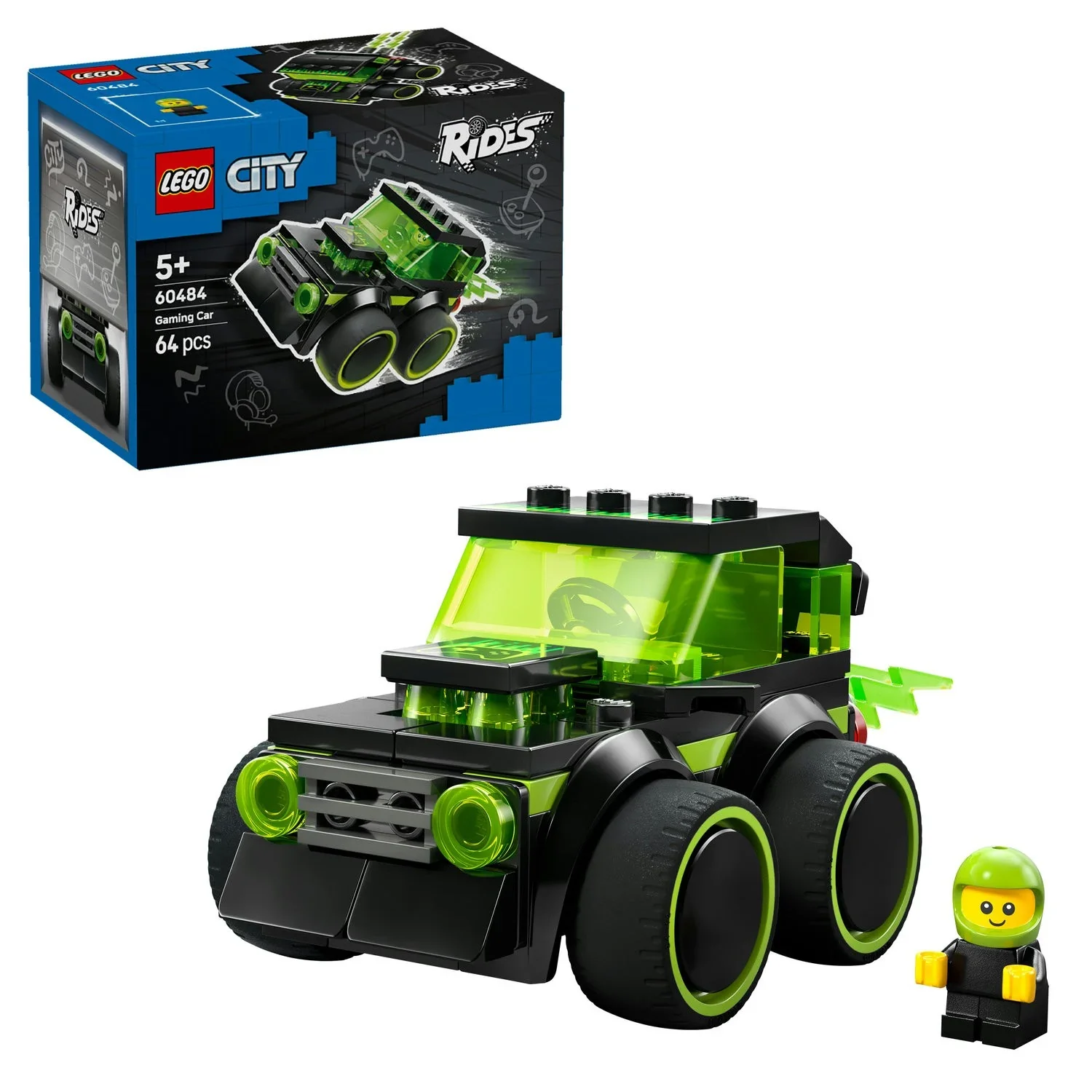 Lego 60484 City Rides Gaming Race Car
