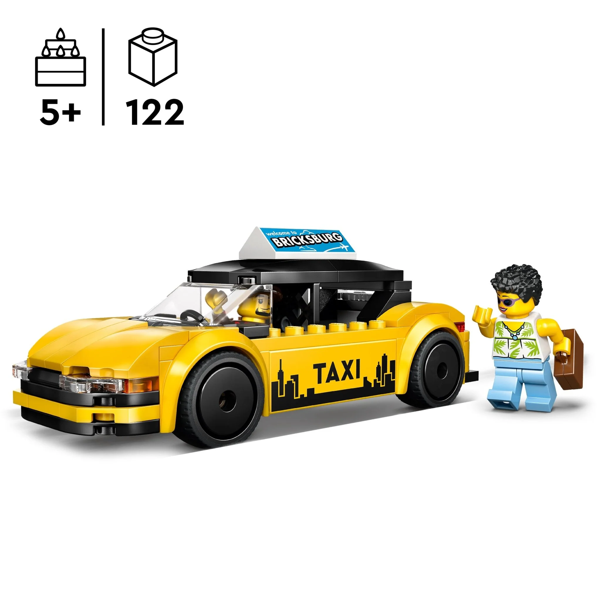 Lego 60487 Yellow Taxi - Image 2