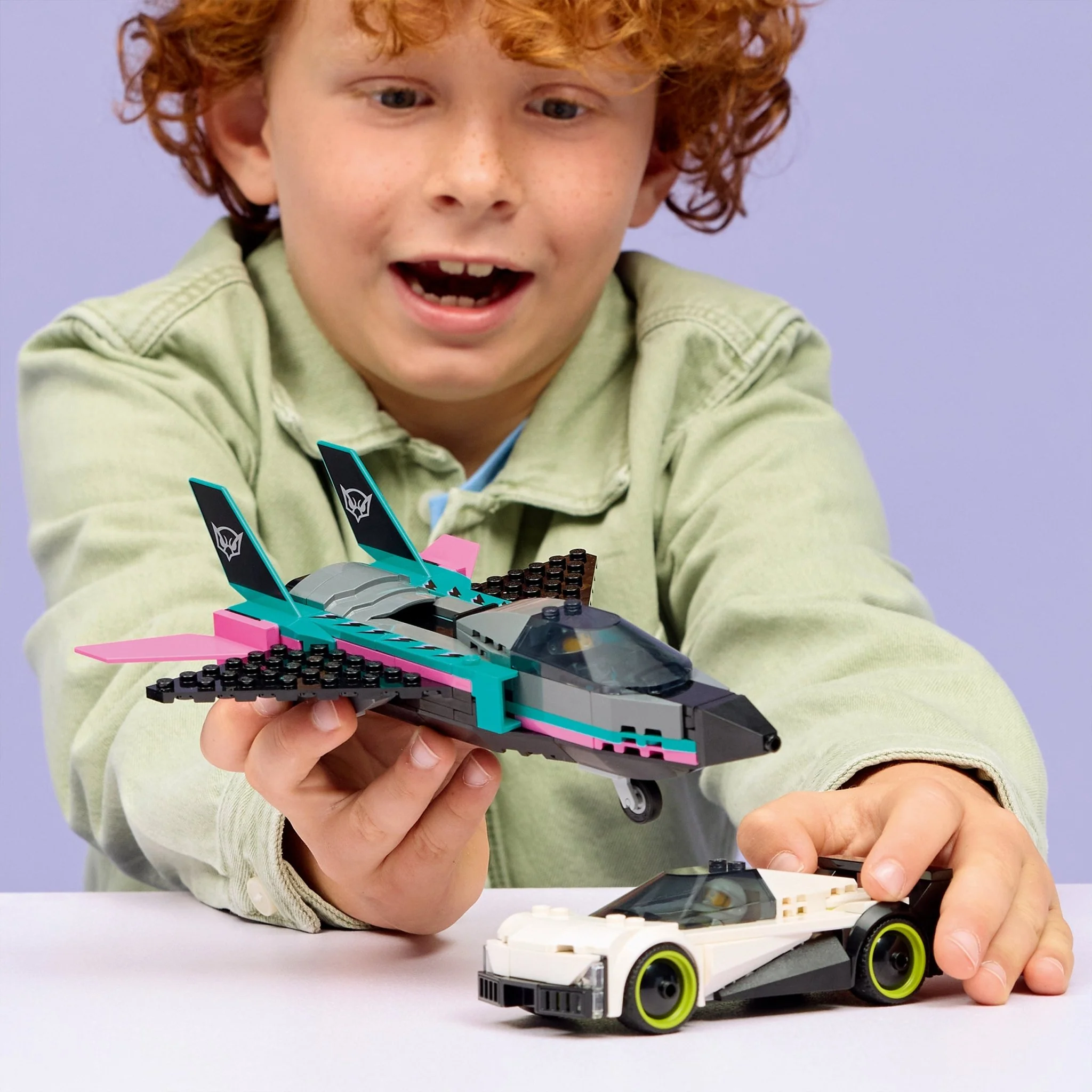 Lego 60489 Jet Vs. Car - Image 3