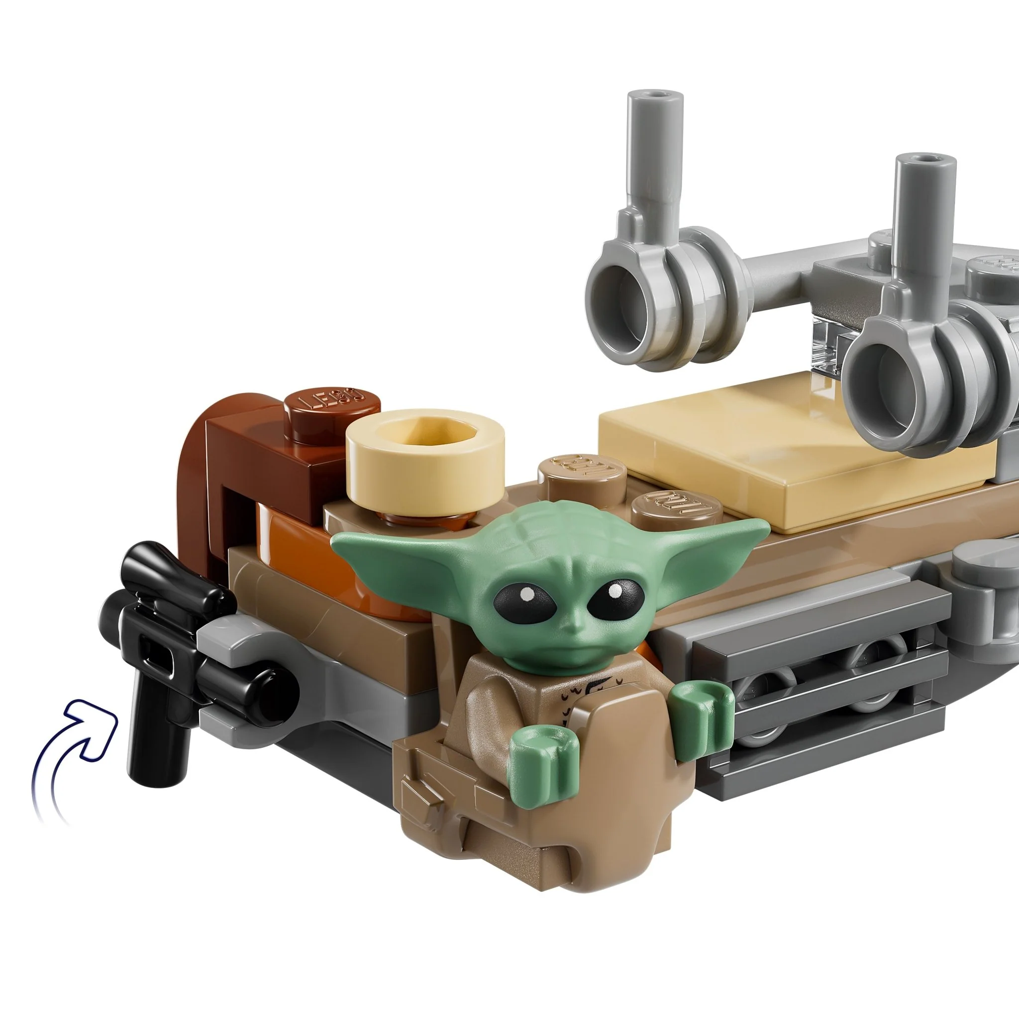 Lego 75436 The Mandalorian & Grogu's Speeder Bike - Image 3