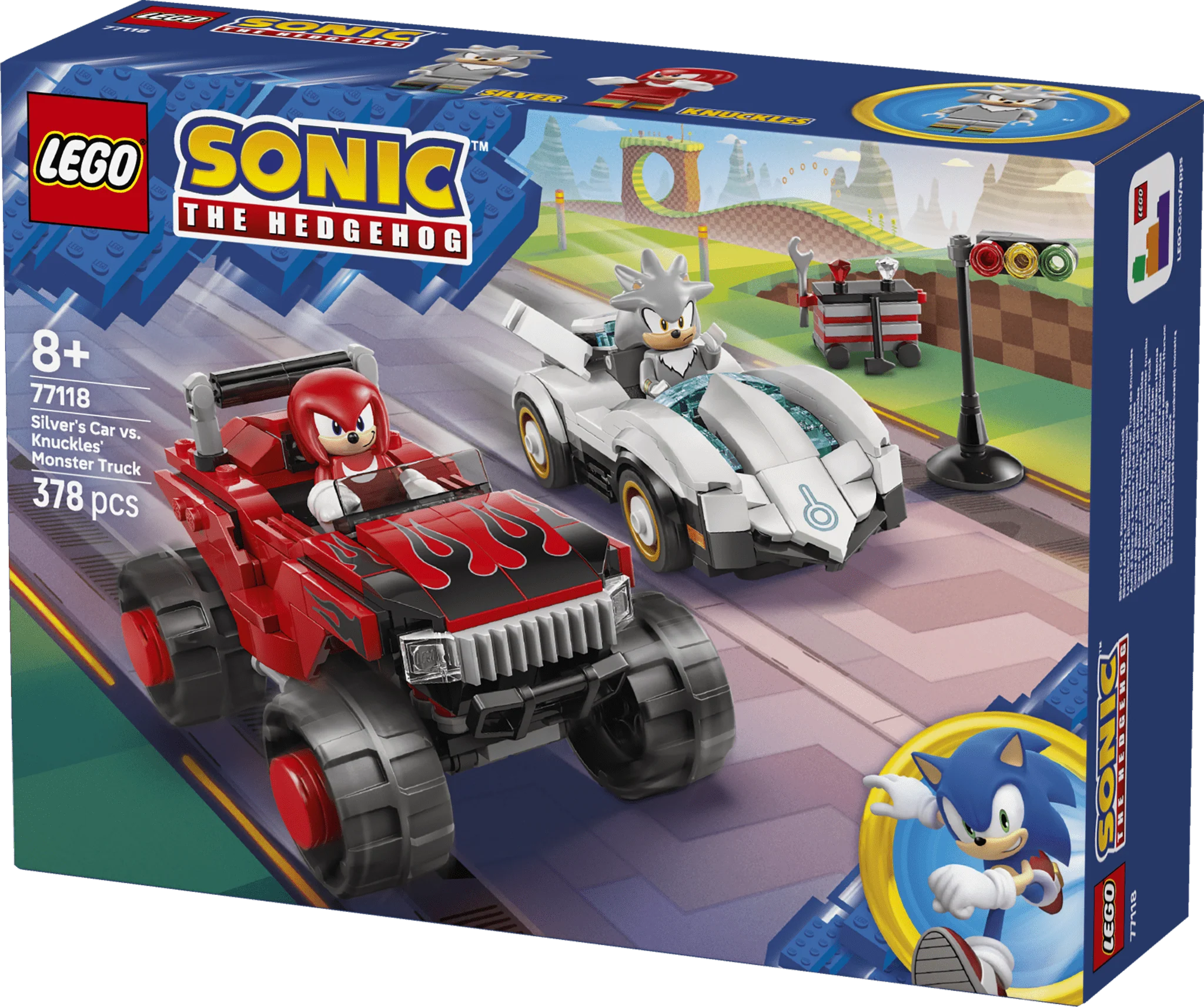 Lego 77118 Silver's Car vs. Knuckles' Monster Truck