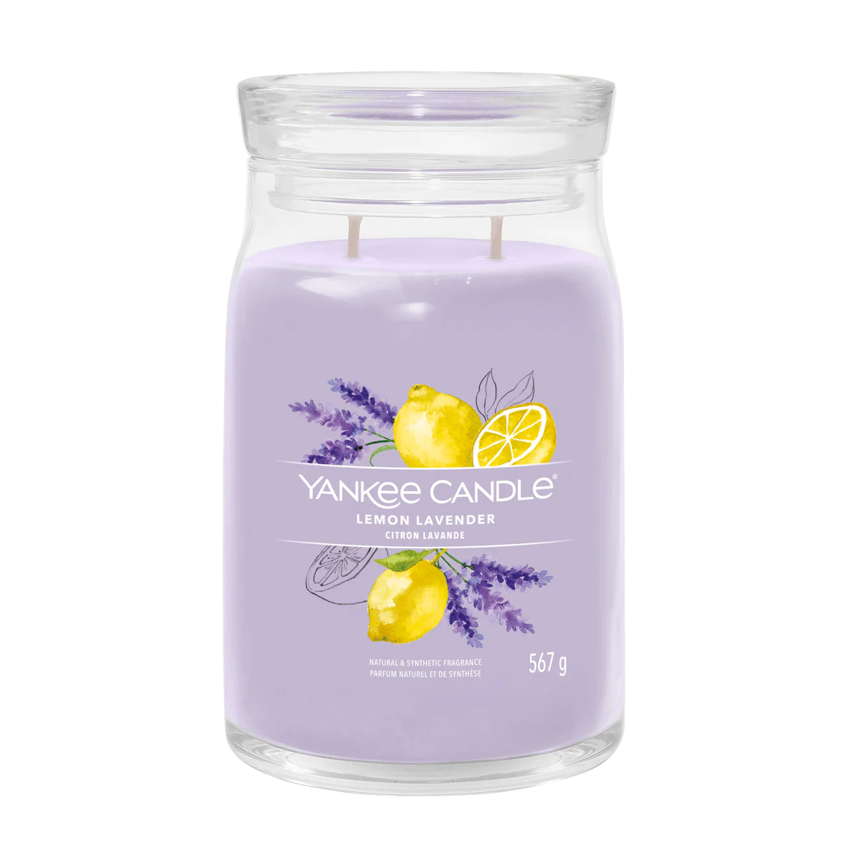 Lemon Lavender Signature Large Jar Yankee Candle 567g