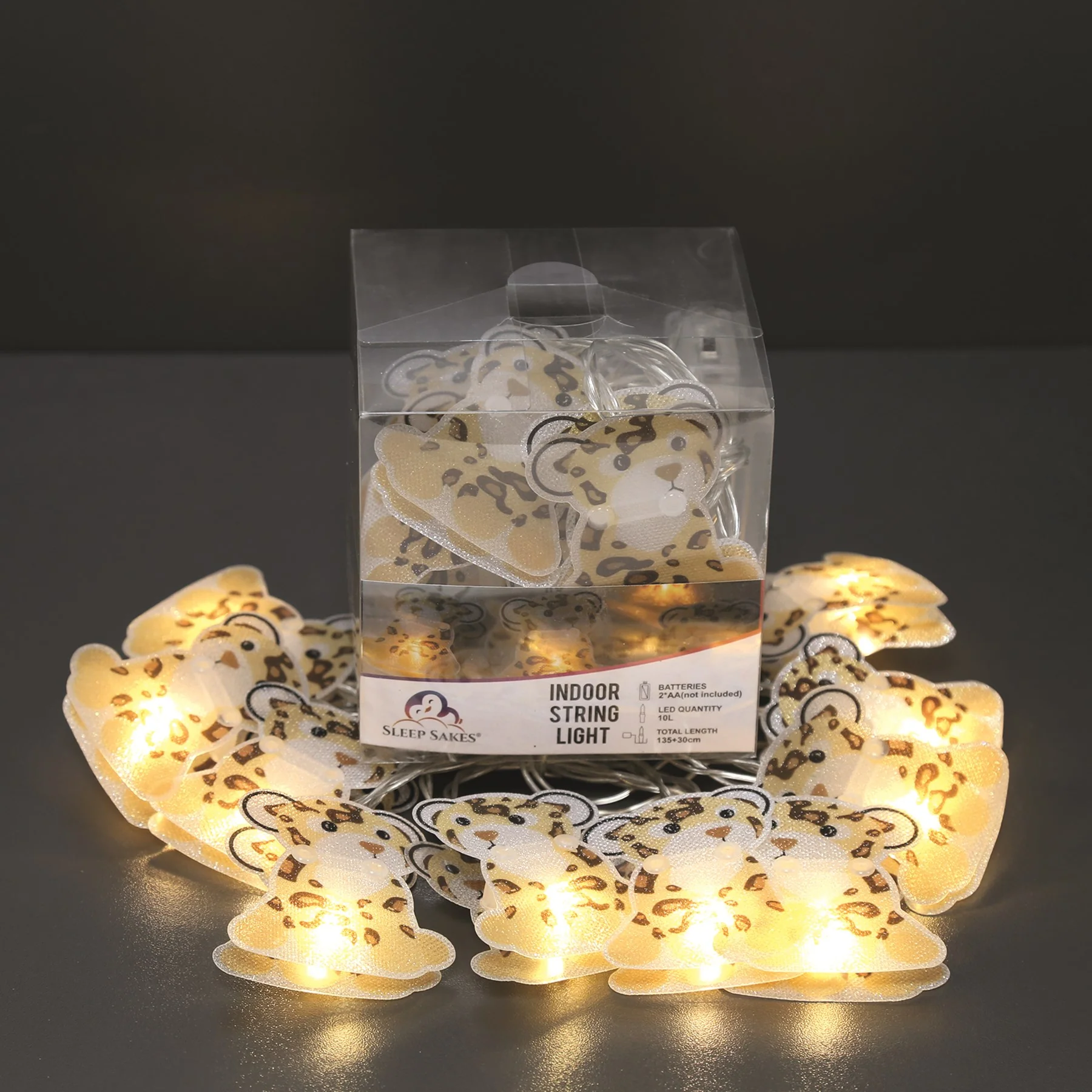 Leopard Design String Lights 10 LEDs 135cm