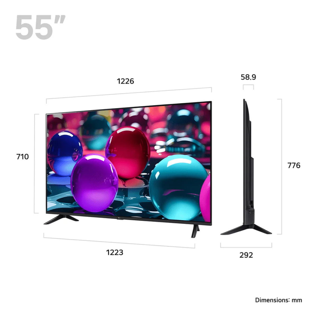 LG 55″ UA73 4K UHD HDR LED Smart TV (55UA73006LA) - Image 2