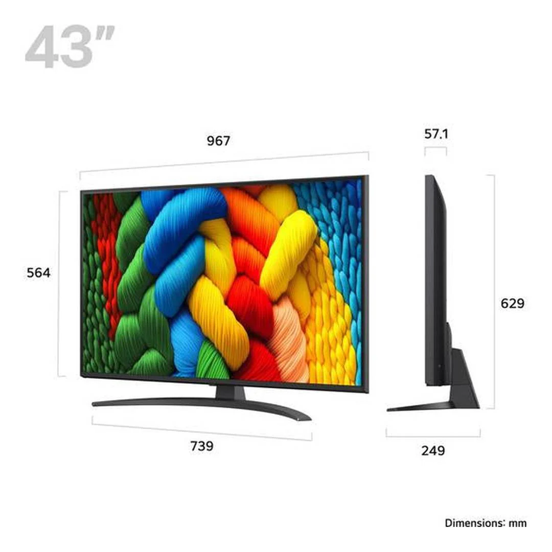 LG Nano81 43" 4K UHD NanoCell Smart TV | 43NANO81A6A.AEK - Image 3