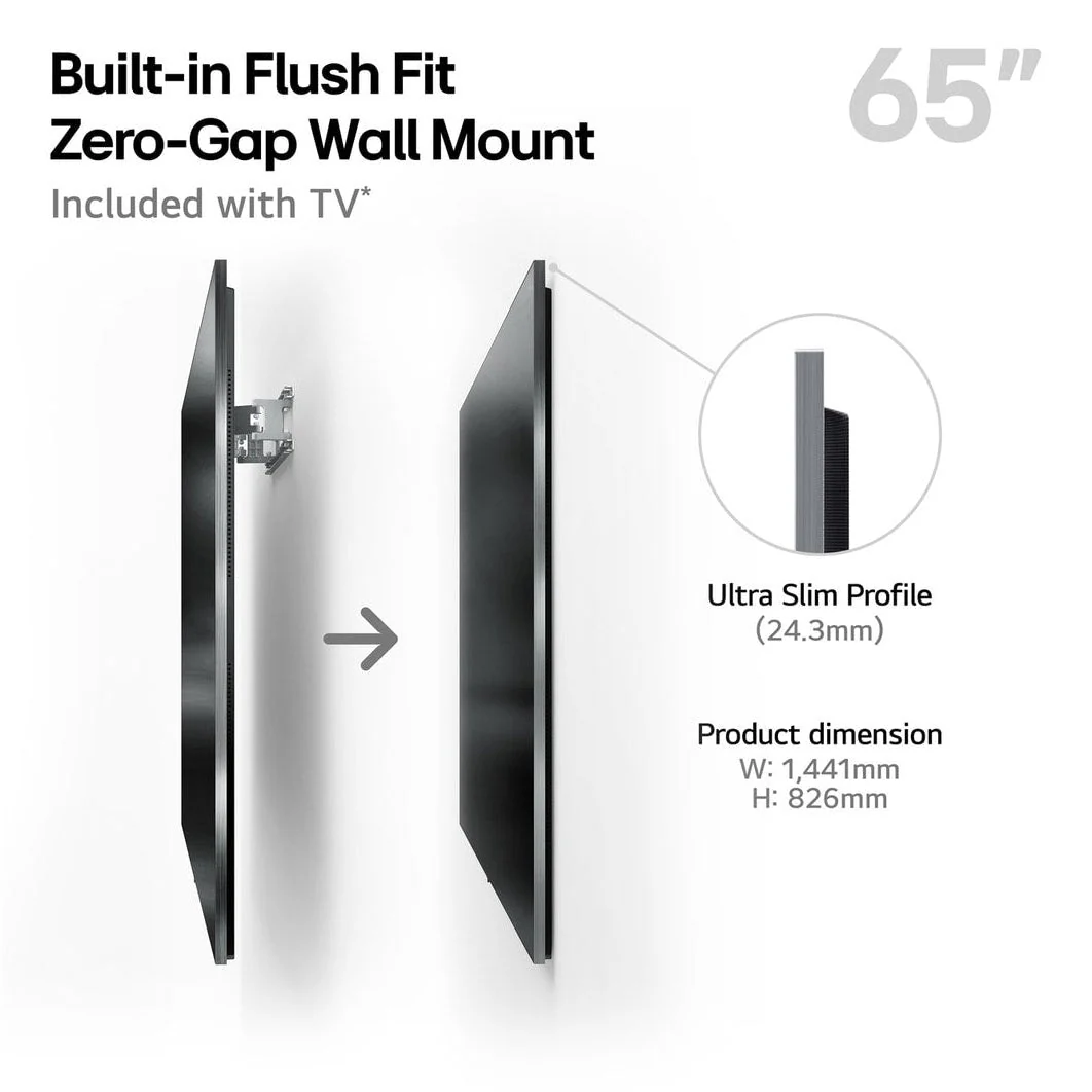 LG OLED 65" evo AI G5 4K Smart TV 2025 - Wall Mount Version - Image 2