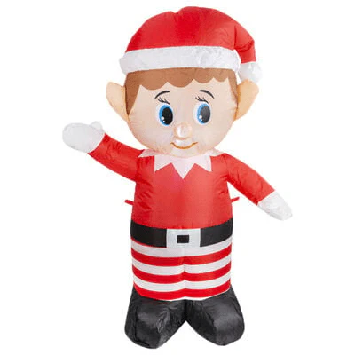 Light Up Inflatable Elf 120cm