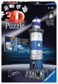 Lighthouse 3D Puzzle With Lights 216Pc Puzzle
