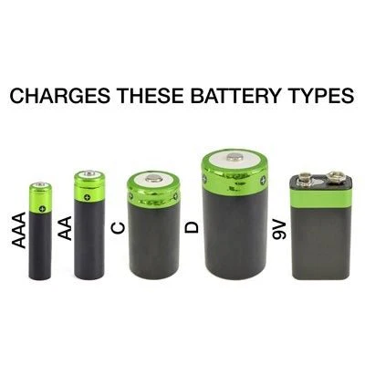 Lloytron Universal AA/AAA/C/D+9v Battery Charger for NiMH - Image 3