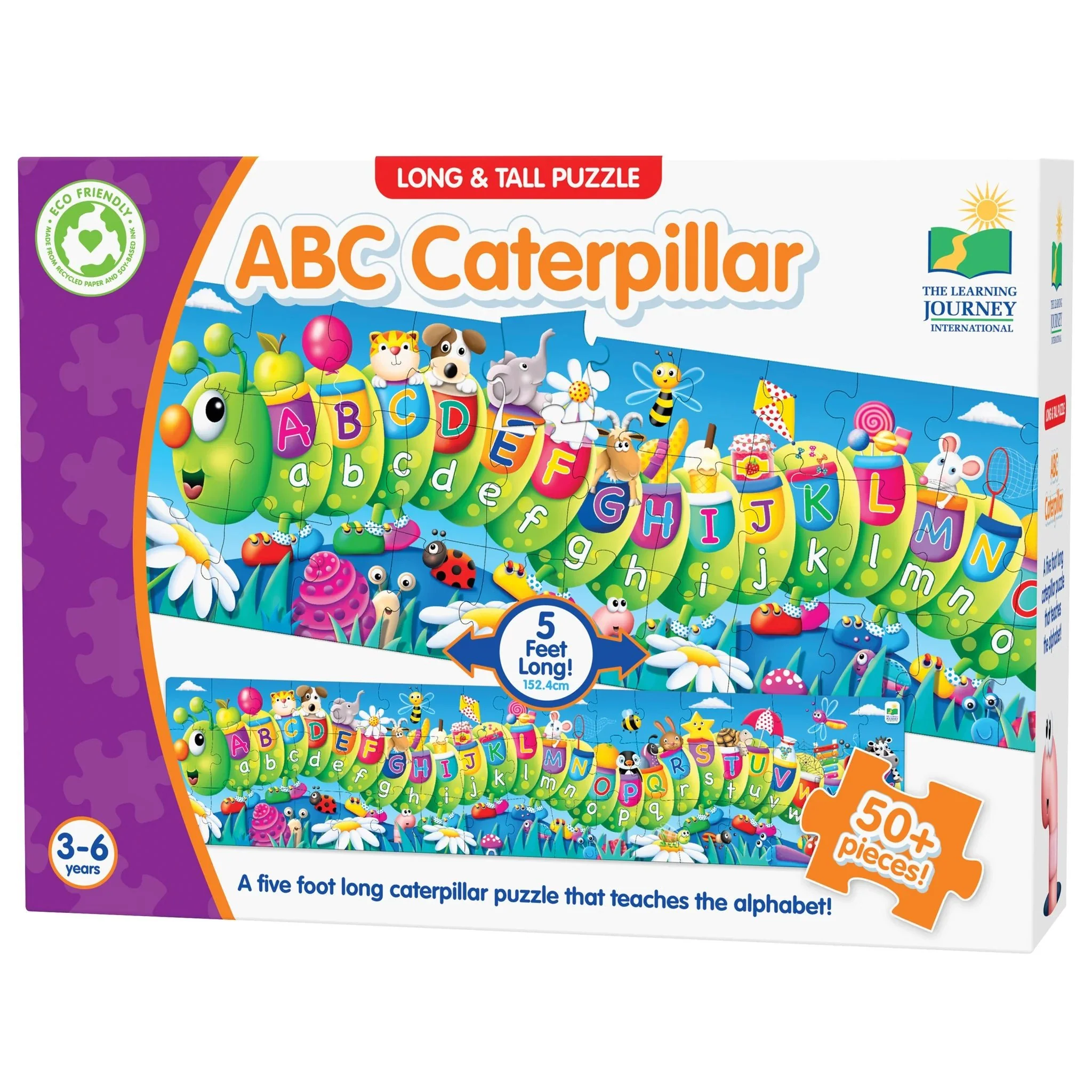 Long & Tall Puzzle - ABC Caterpillar Letters