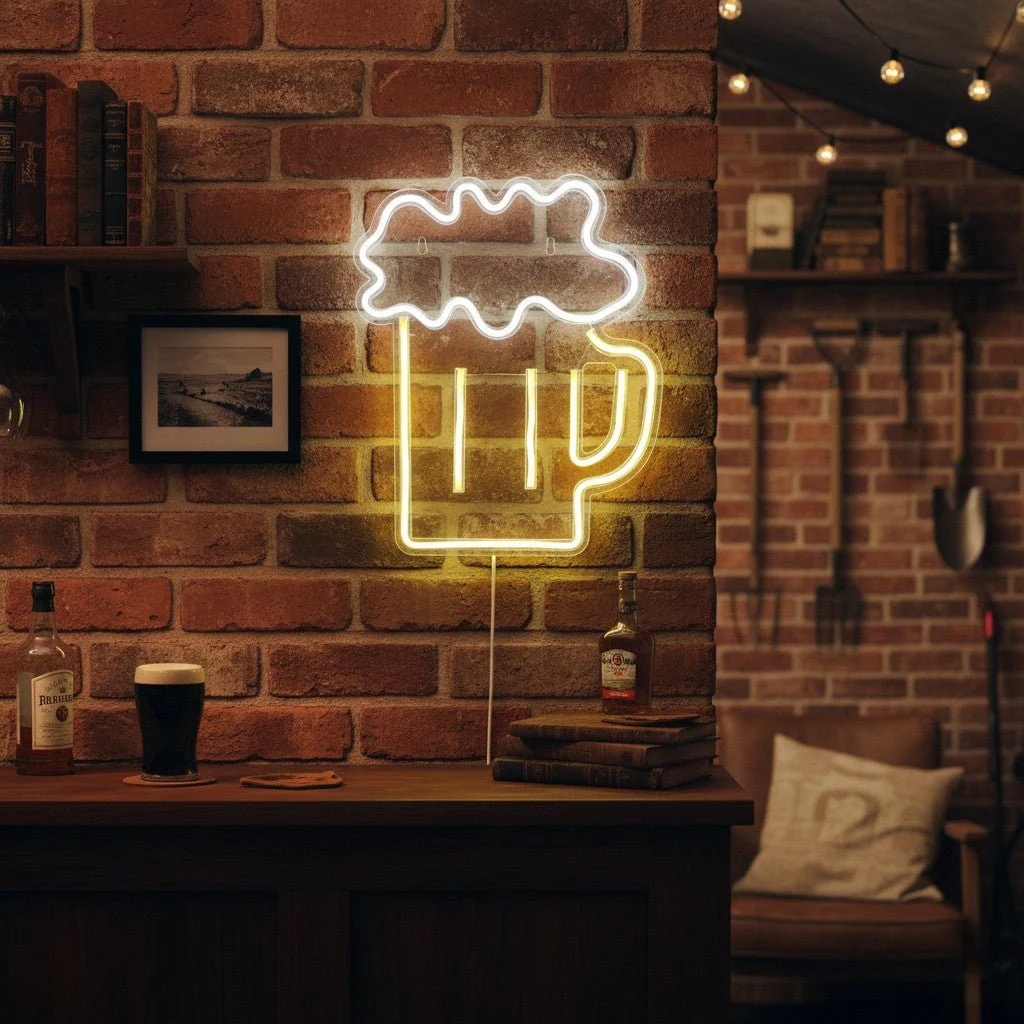 Lumineo Neon Beer Glass Sign - Image 2