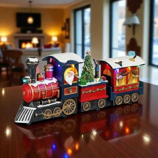 Luville Santa Express Train Ornament Battery Operated 32 x 8.5 x 17.5cm