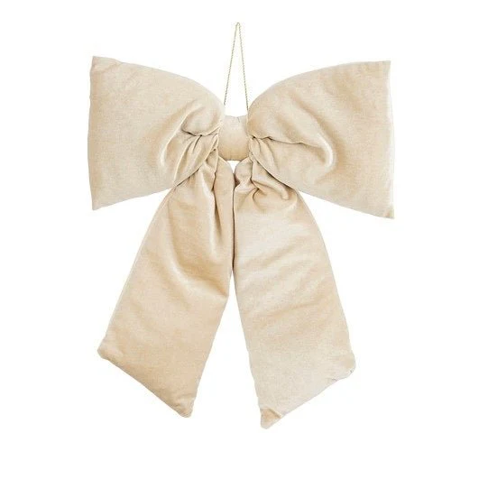 Luxury Christmas Bow Cream 7 x 39 x 50cm