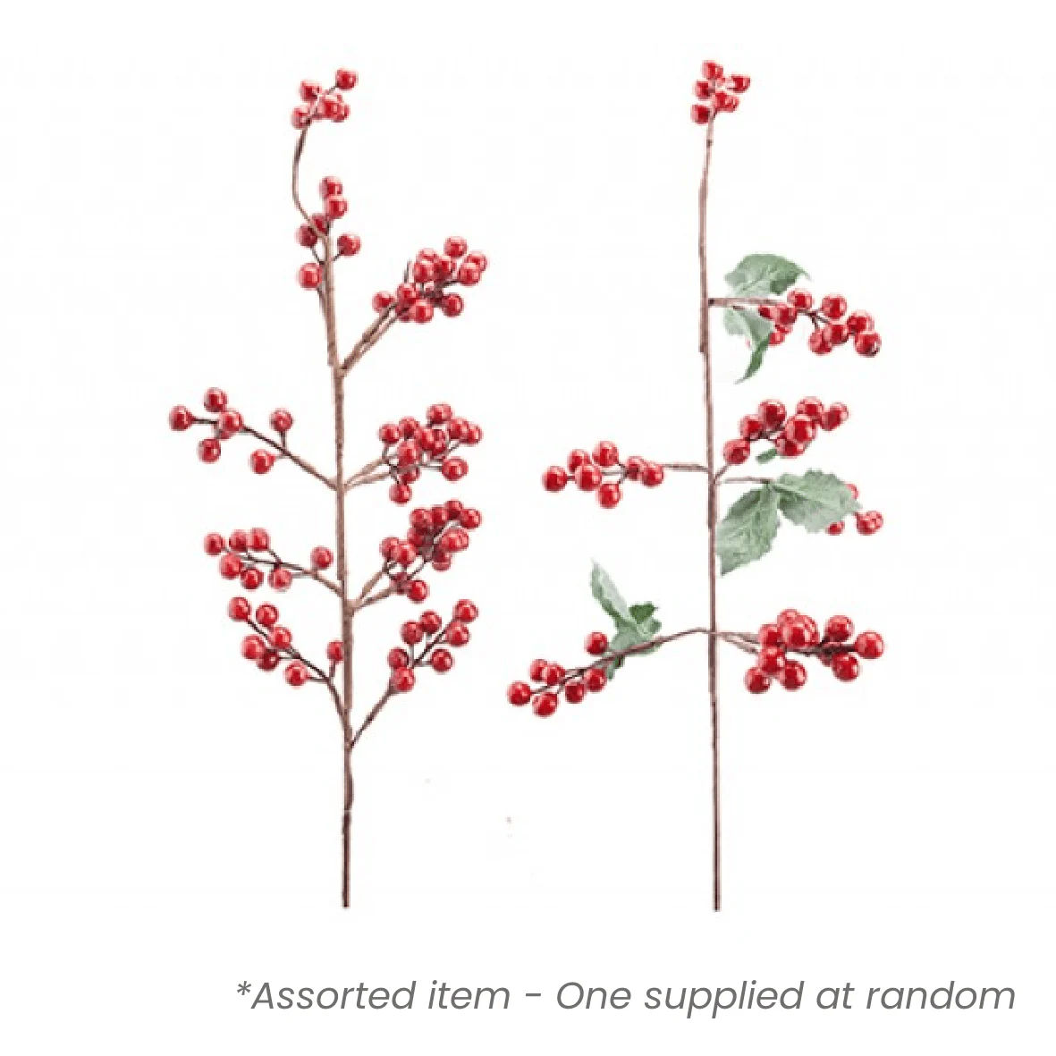 Luxury Large Red Berry Spray Assorted - One Supplied*