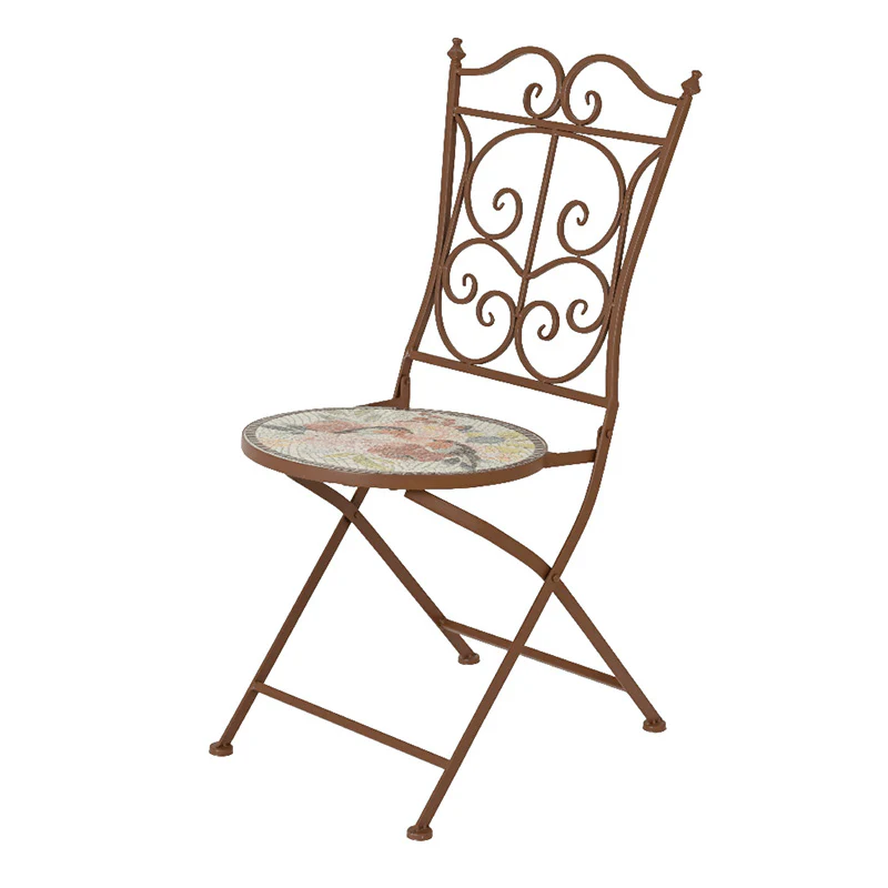 Lyon Two Seater Metal Framework Bistro Set - Image 5