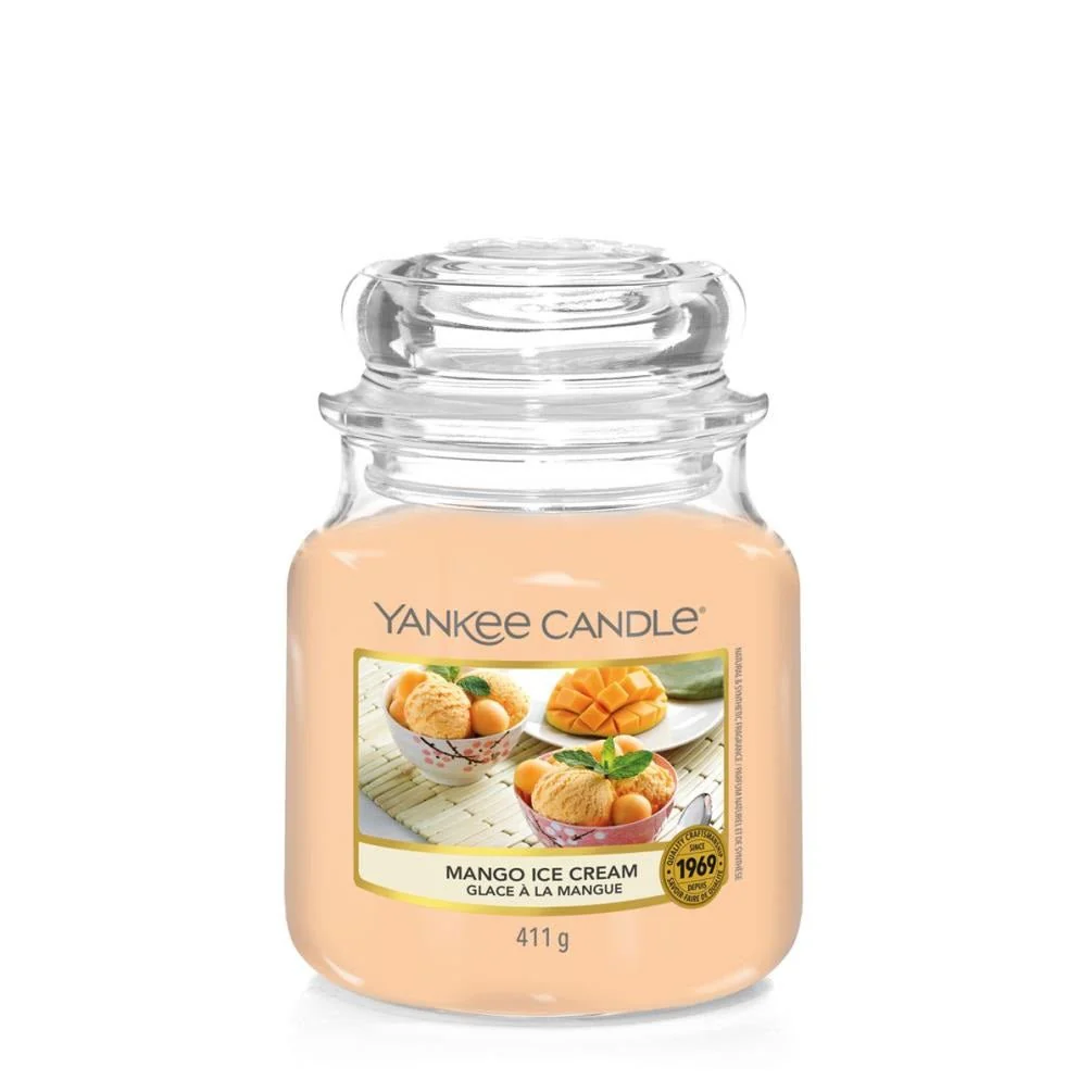 Mango Ice Cream Medium Yankee Candle Jar 411g