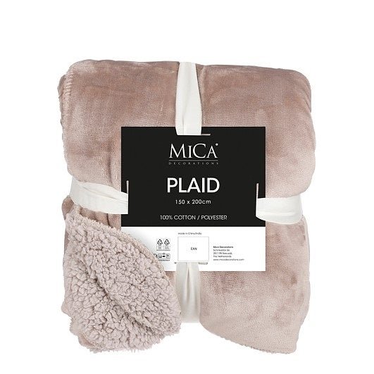 Mardy Fleece Blanket 200 x 150cm Beige - Image 2