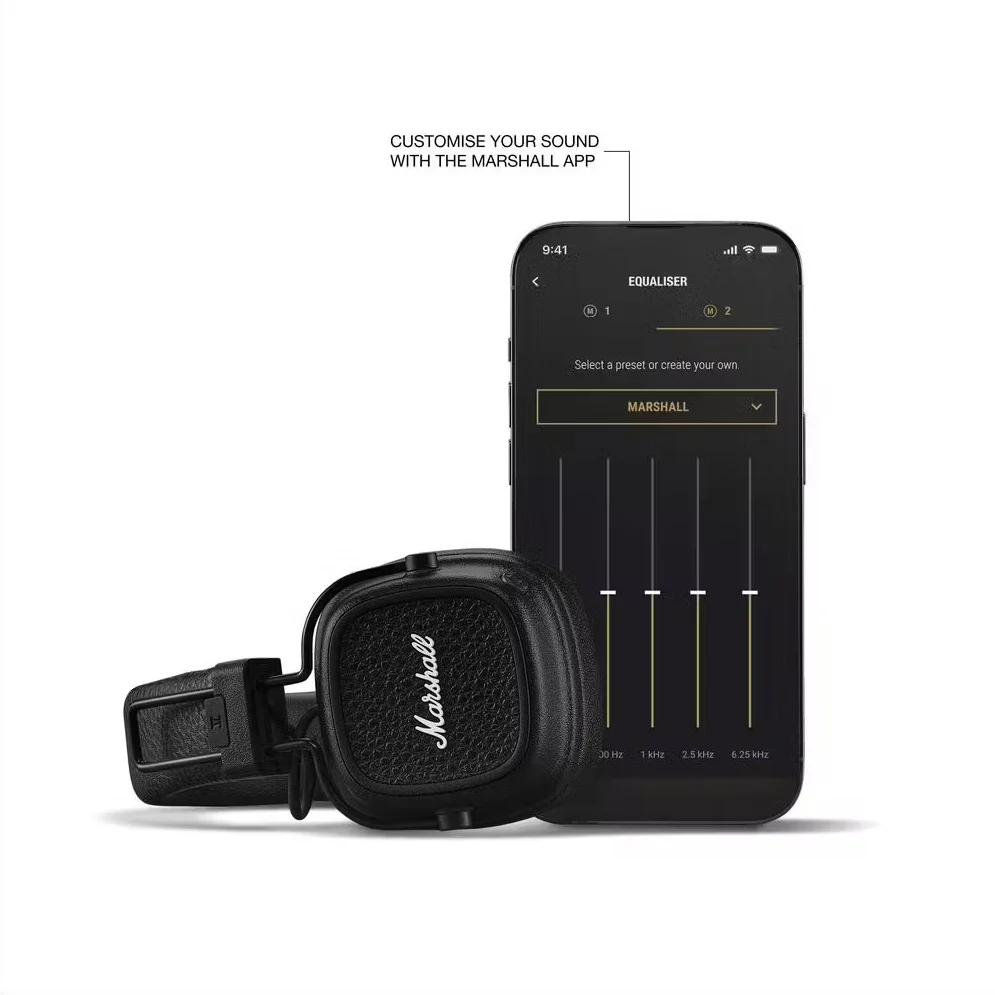Marshall Major V Wireless Bluetooth Headphones - Black - Image 5