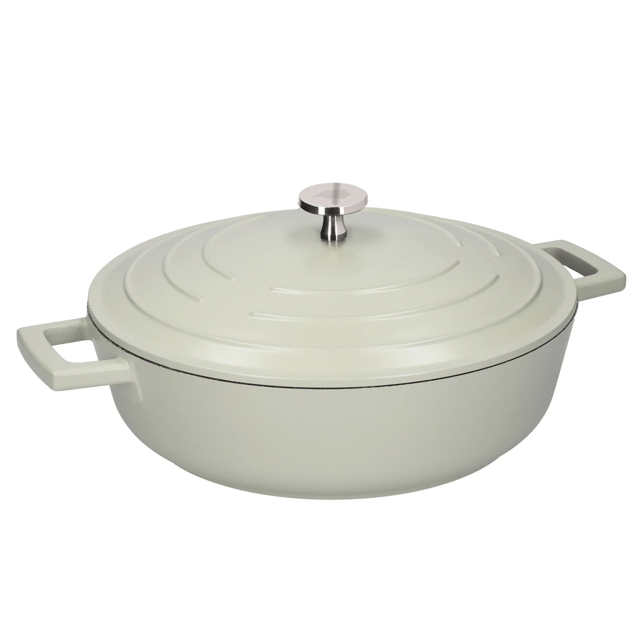 MasterClass Cast Aluminium Shallow Casserole Dish, 4L, Mint Green - Image 2