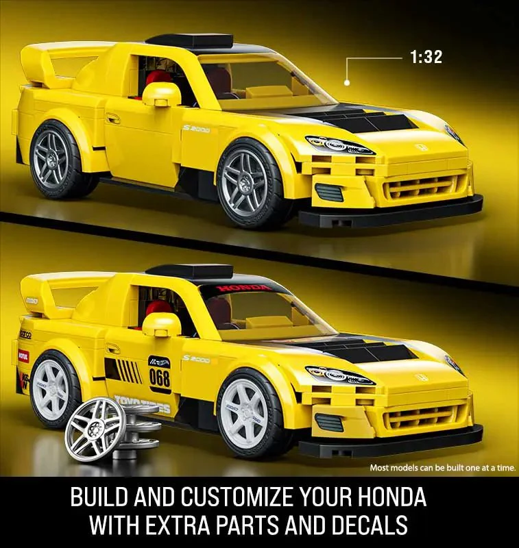 Mattel Brick Shop Hot Wheels Speed: Honda S2000 - Image 4