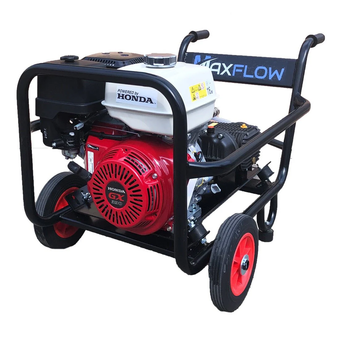 Maxflow Industrial Pressure Washer - Honda GX390 21 LPM Comet Pump Trolley Frame