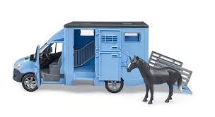 Bruder Mb Sprinter Animal Transporter With Horse 2533 - Image 2