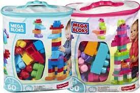 Mega Bloks Building Bag 60Pcs Assorted Styles