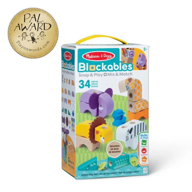 Melissa & Doug Blockables: Safari Play Set