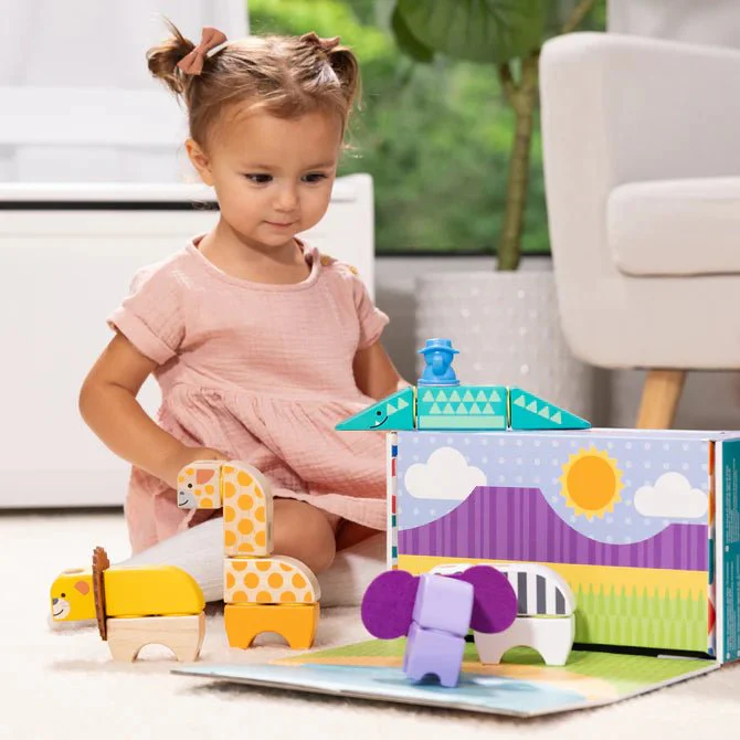 Melissa & Doug Blockables: Safari Play Set - Image 5