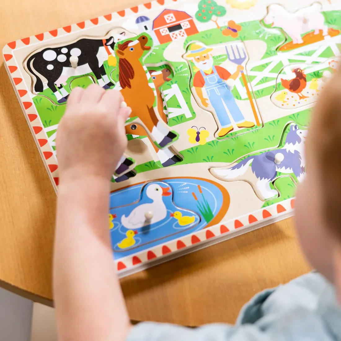 Melissa & Doug Old MacDonalds Farm Sound Puzzle - Image 2
