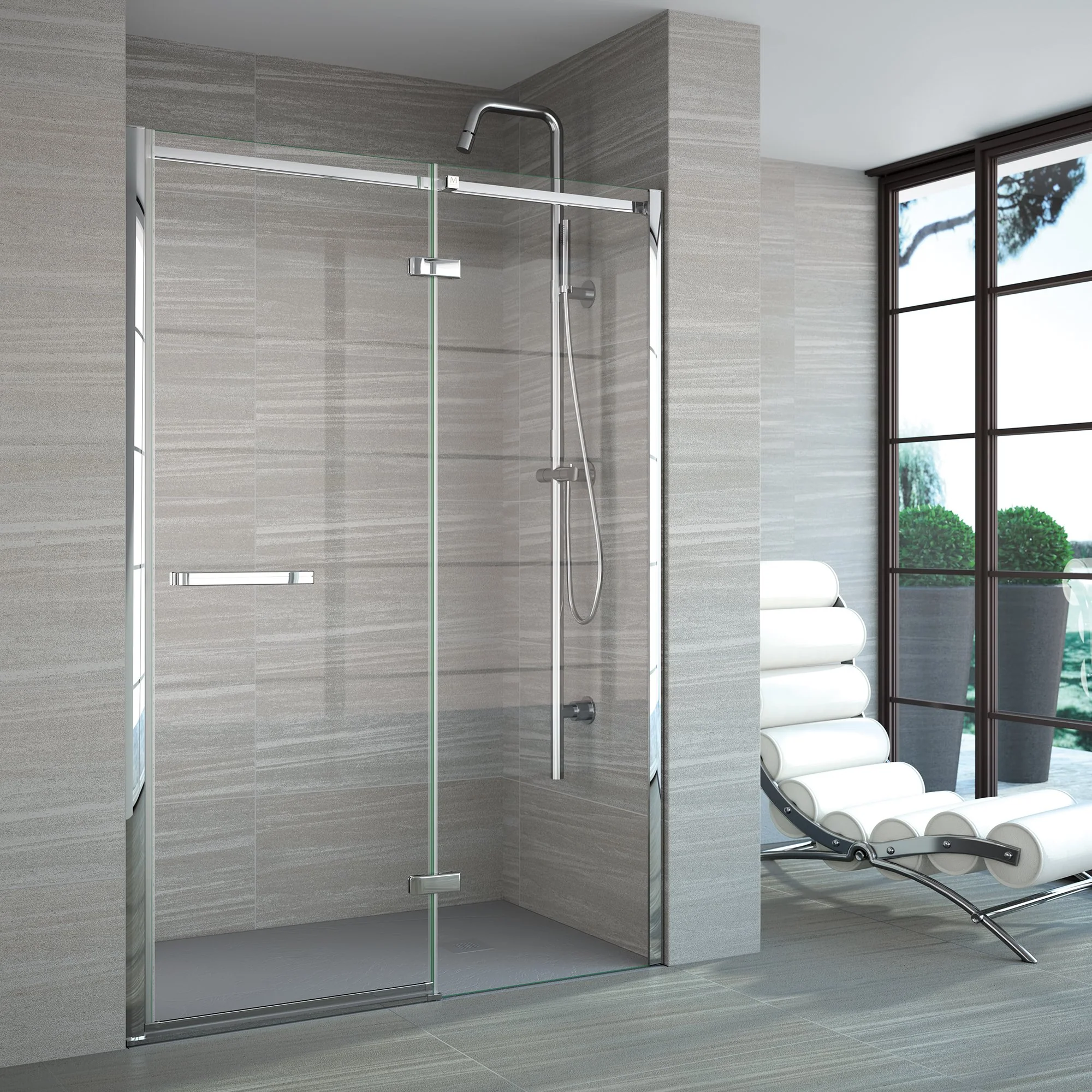 Merlyn 8 Series Frameless H&I Side Panel 900mm