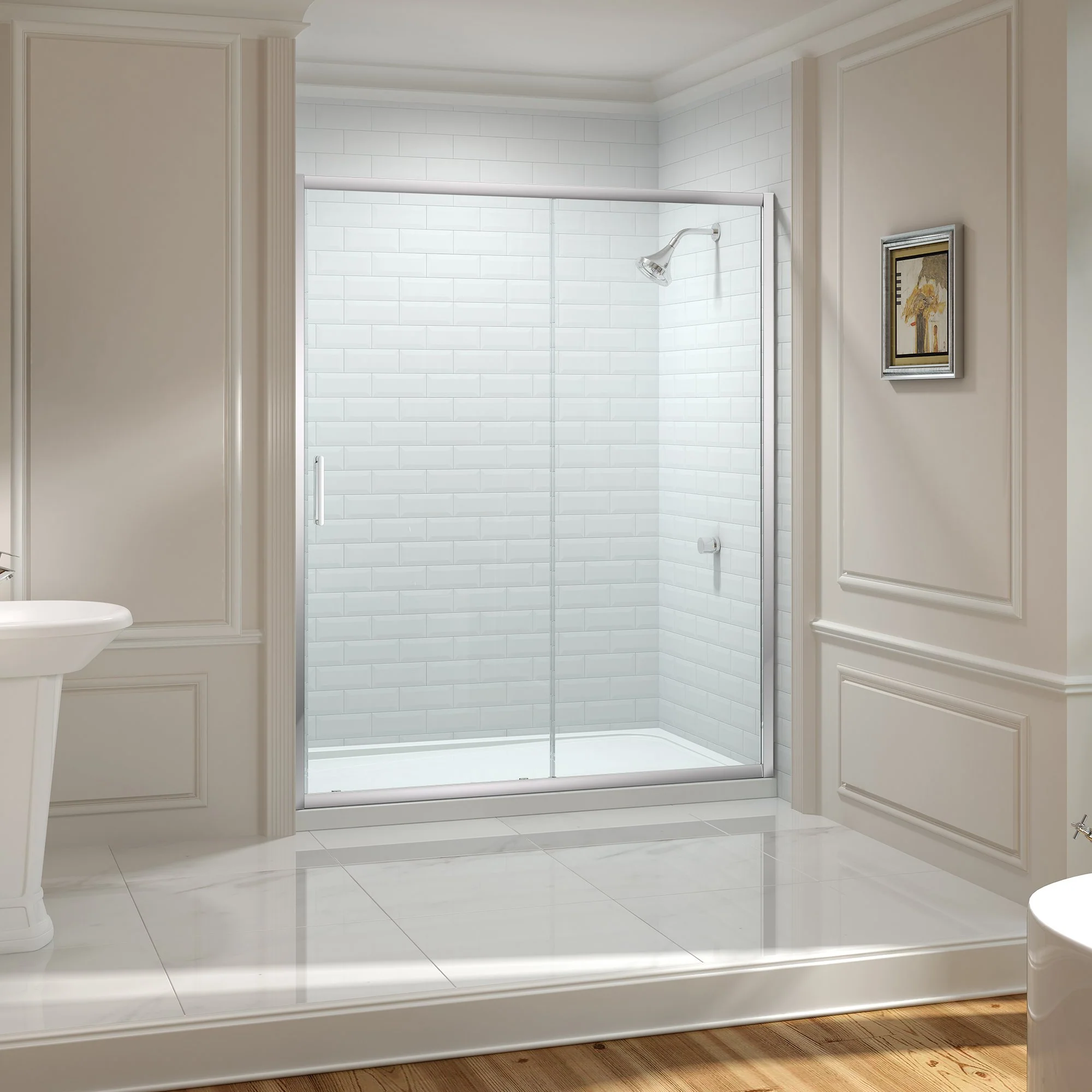 Merlyn  8 Series Frameless Side Panel (Bifold only)  900mm